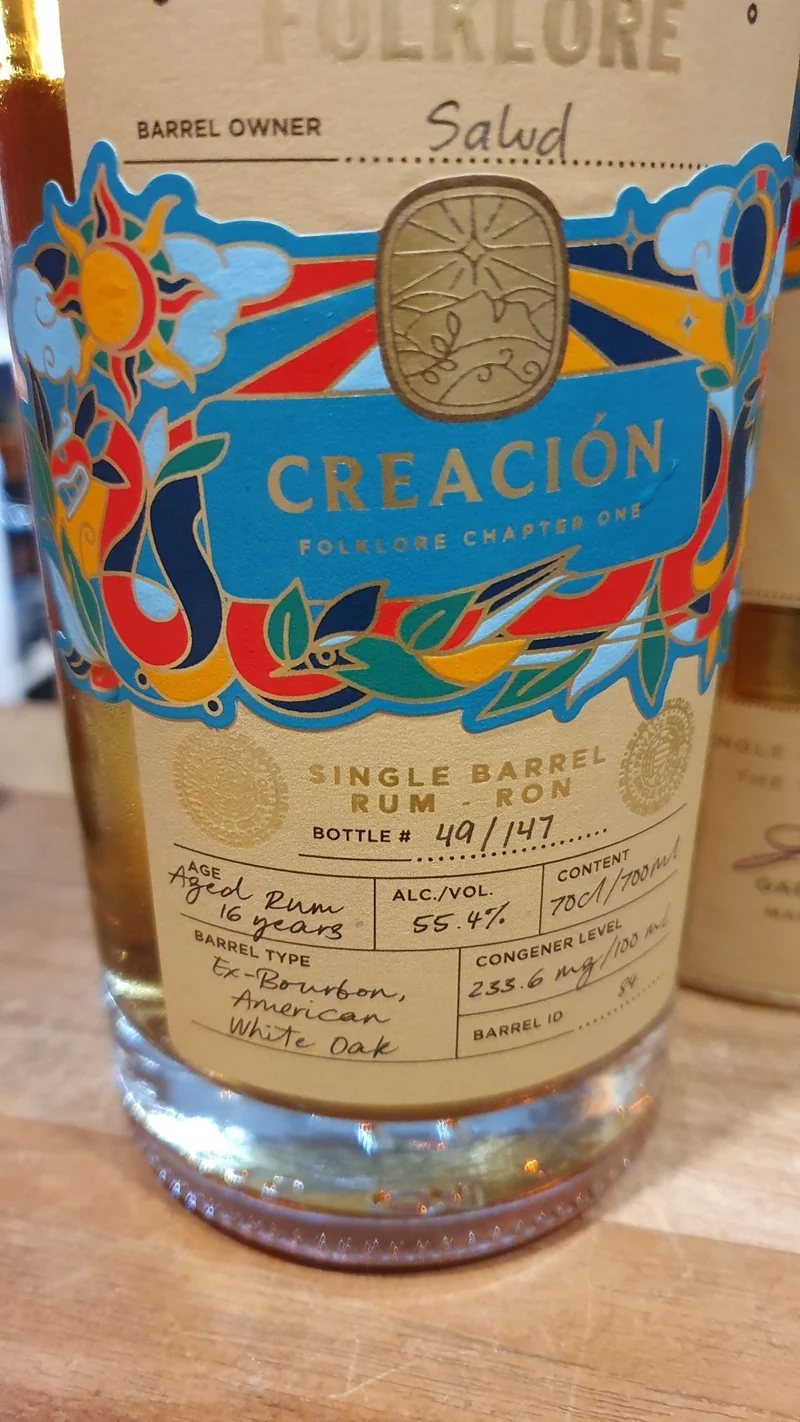 Cihuatan Folklore Creacion Single cask 16y 0,7l 55,4% vol. Rum el salvador excl. Salud