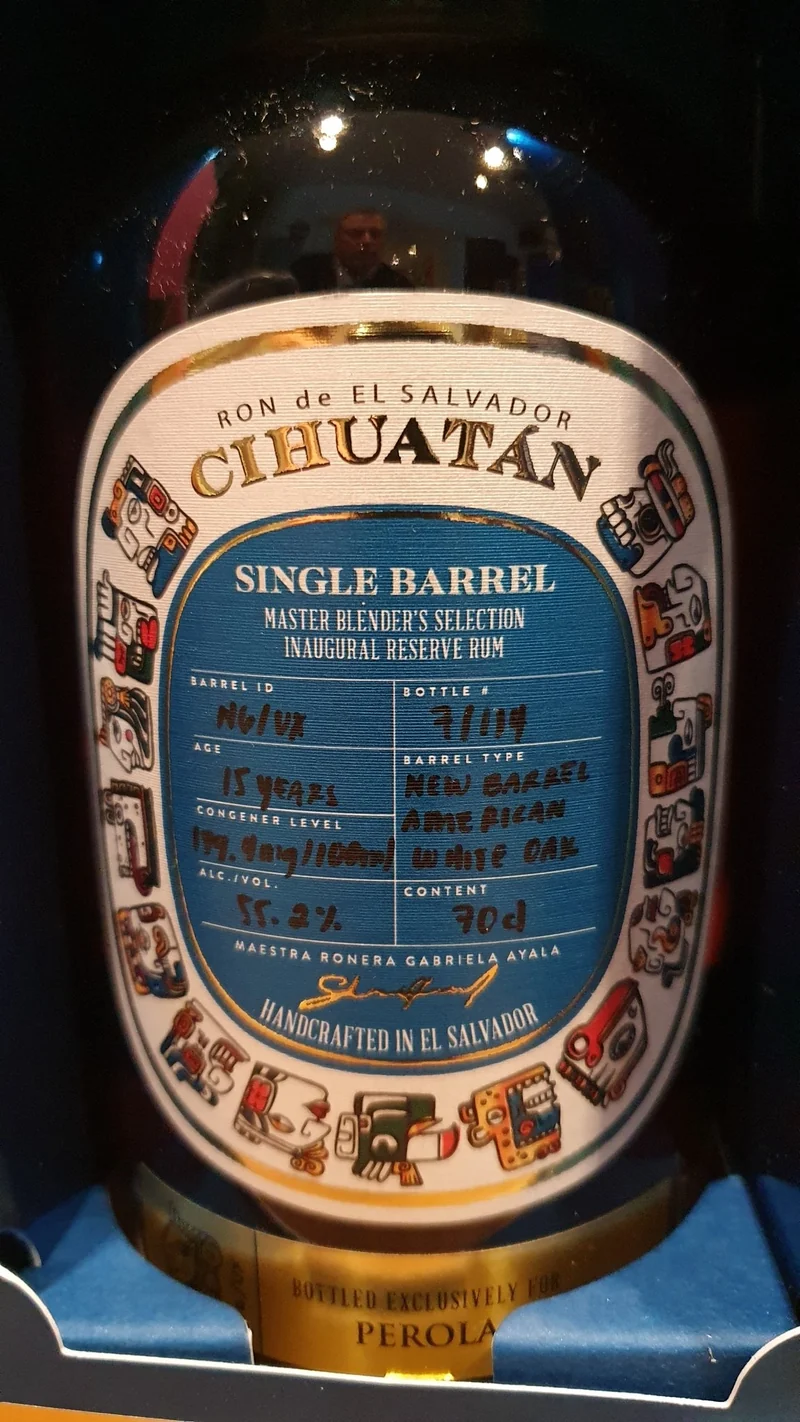 Cihuatan Single cask barrel 0,7l 55,2% vol. Rum el salvador 15y
