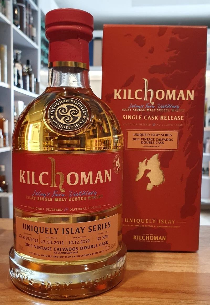 Kilchoman an Geamhradh 2011 Calvados 0,7l 53,6 %vol. Whisky Uniquely Islay Series single cask #126 129