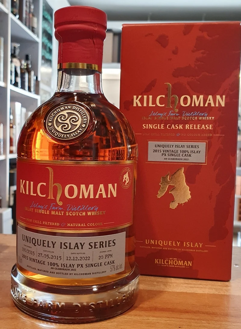 X Kilchoman an Geamhradh 2015 2022 PX 0,7l 57 %vol. Whisky Uniquely Islay Series single cask 330