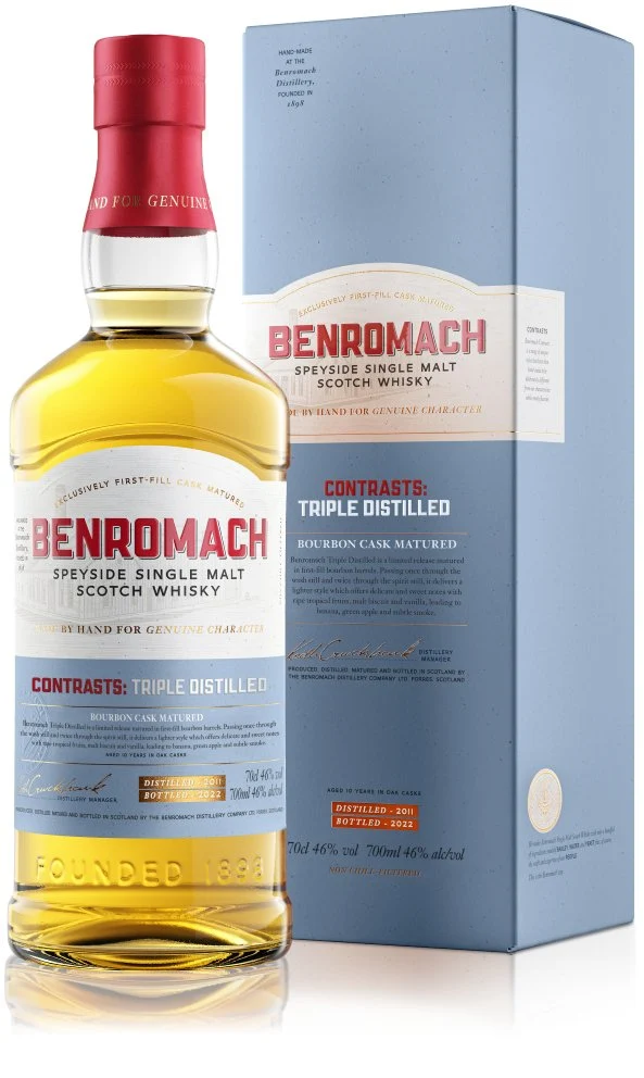 Benromach 2011 triple dist. Contrasts 2022 Malt 0,7l 46% vol. Whisky