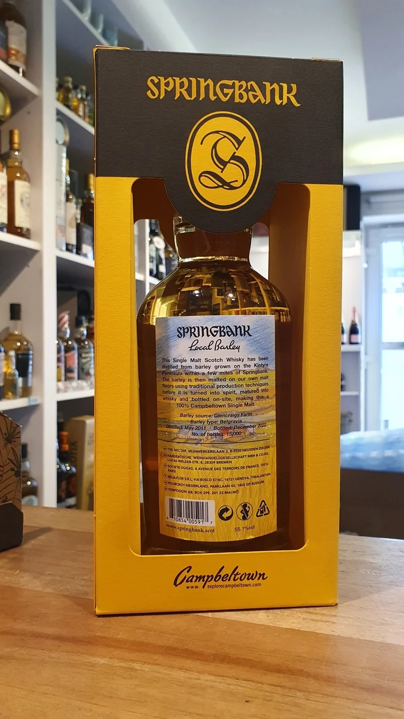 Springbank Local Barley 11 y 0,7l 55,1% vol. Schottland Campbeltown