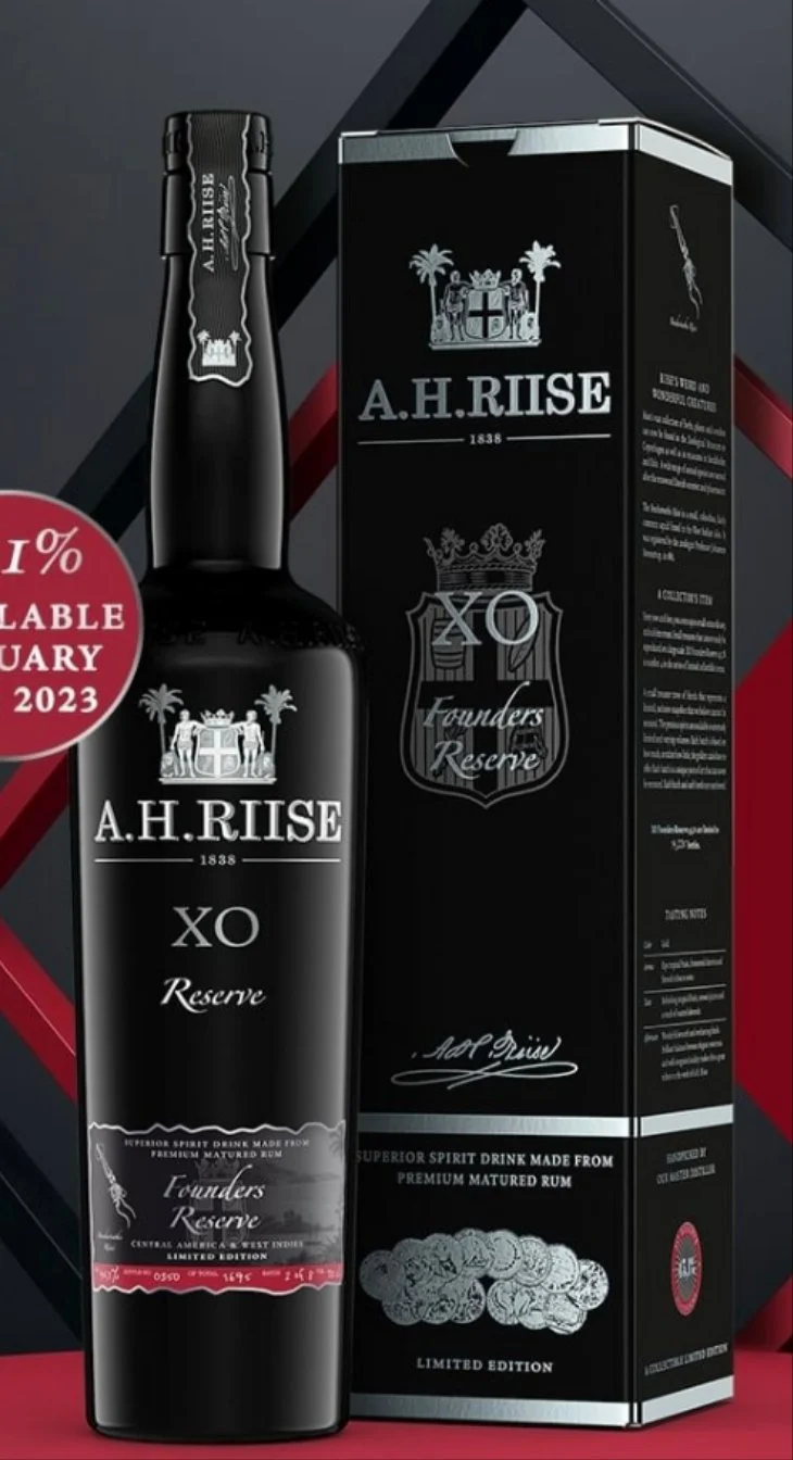 A.H.Riise XO Founders 4 dark red 2023 Teil 4 Reserve 0,7l 45,1% vol. Rum limited rot