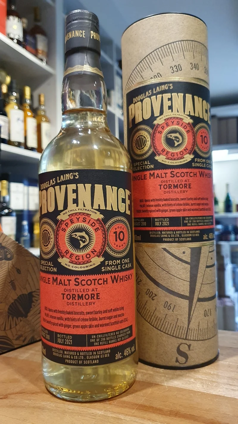 Tormore 10 Y single cask 2010 2021 Provenance 46% vol. 0,7l Whisky