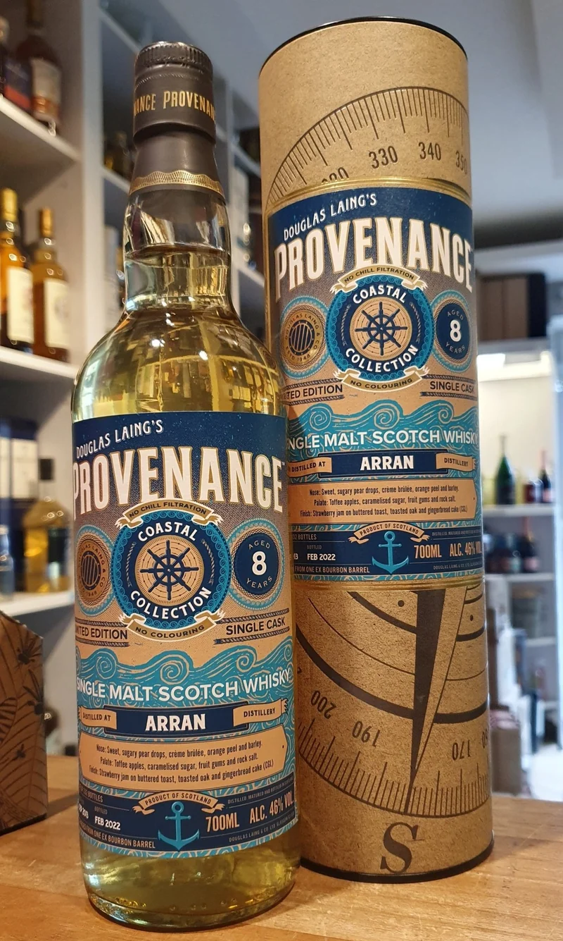 X Arran 2013 single cask Provenance 8 y 46% vol. 0,7l Whisky