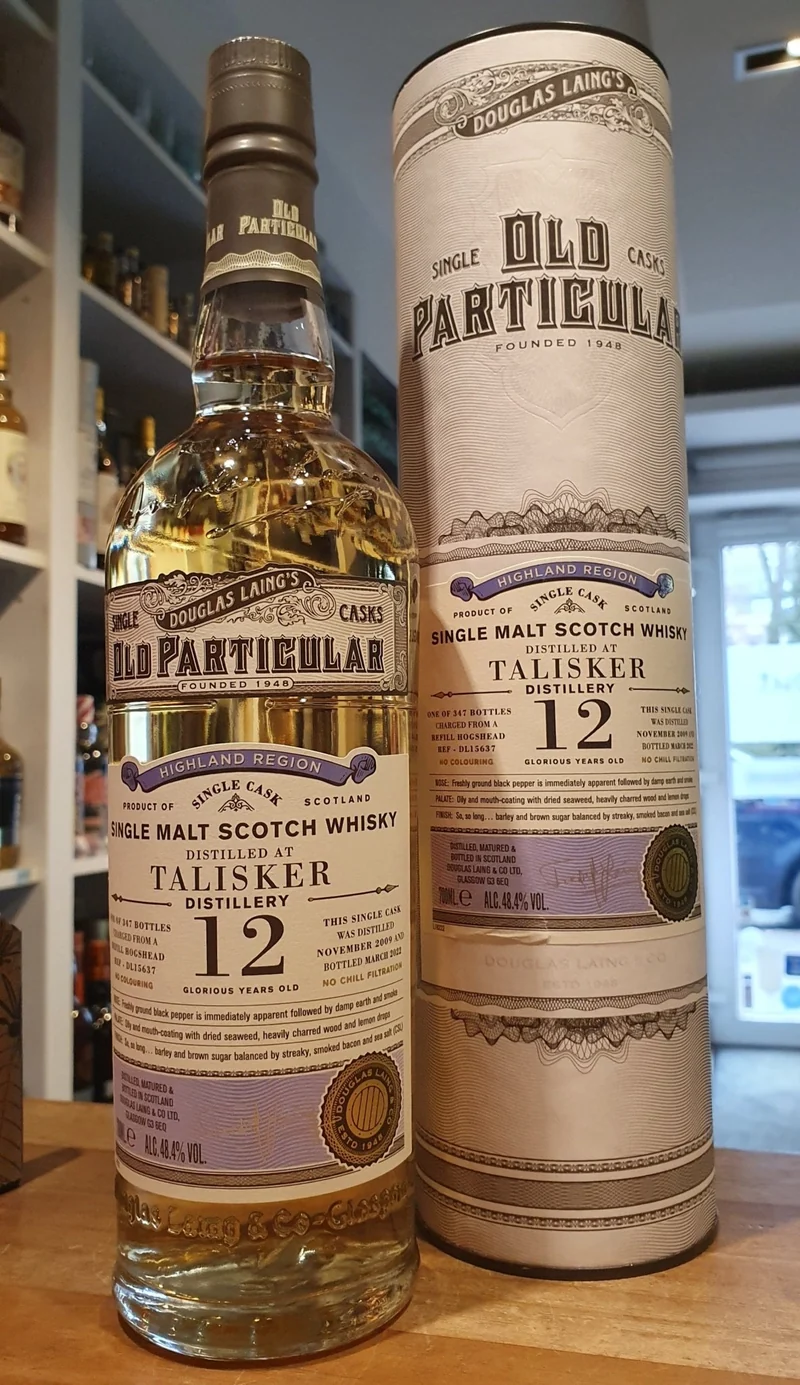 Talisker 12 Y single cask 2009 2022 Old Particular 48,4% vol. 0,7l Whisky Douglas Laing #dl15637