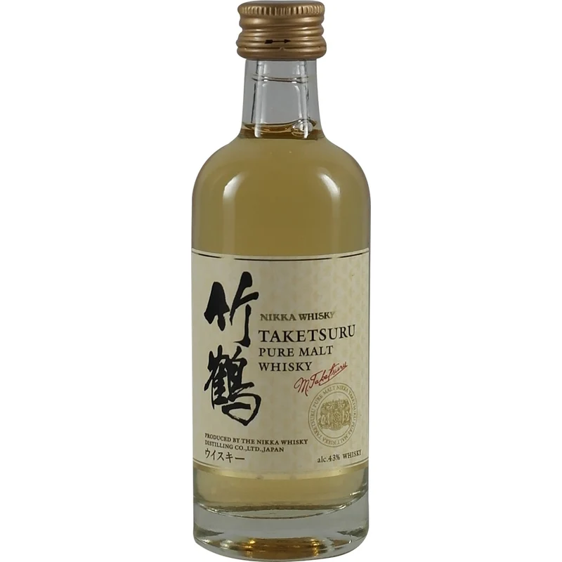 Nikka Taketsuru Pure Malt Miniatur 50ml New Label