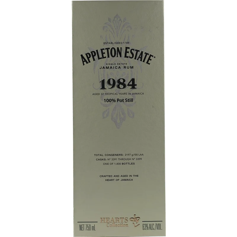 Appelton Hearts Collection 1984 37 Jahre Rum Velier