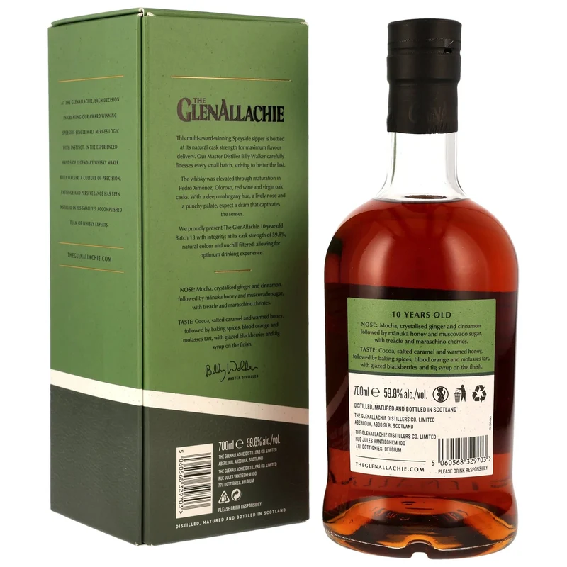 GlenAllachie 10 Jahre Cask Strength Batch 13 59,8% vol 700ml
