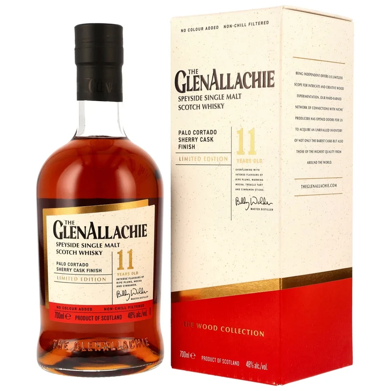 The GlenAllachie 11 Jahre Palo Cortado Sherry Cask Finish 48% vol. 700ml