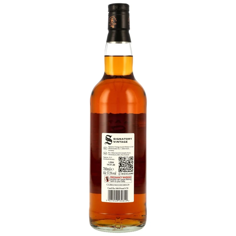 Caol Ila 2012/2026 1st Fill & Refill Oloroso Sherry Signatory 100 PROOF Edition #70 57,1% vol. 700ml