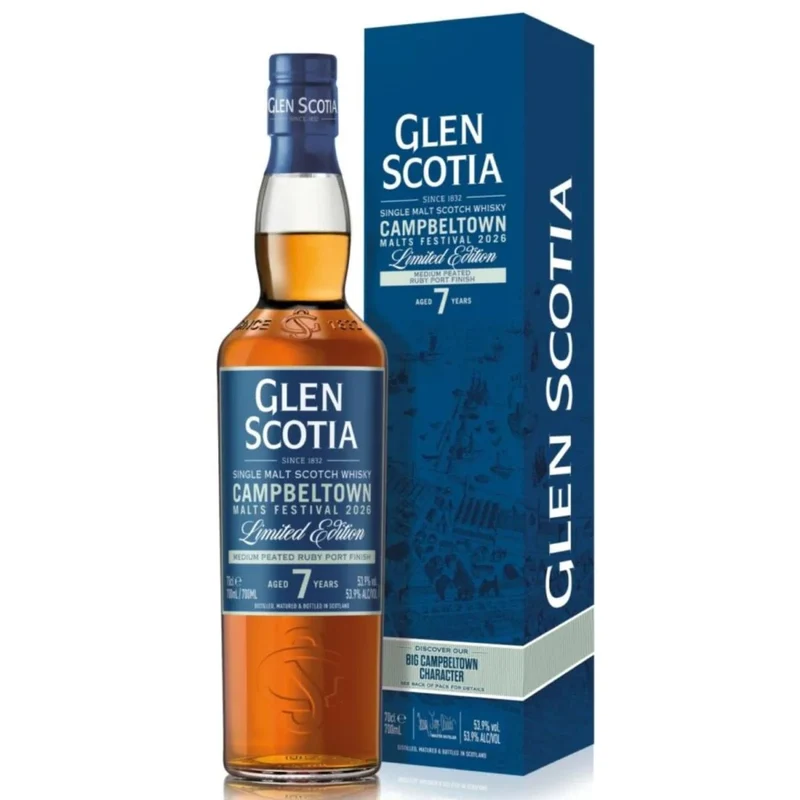 Glen Scotia Campbeltown Malts Festival 2026 Medium Peated Ruby Port 53,9% vol. 700ml