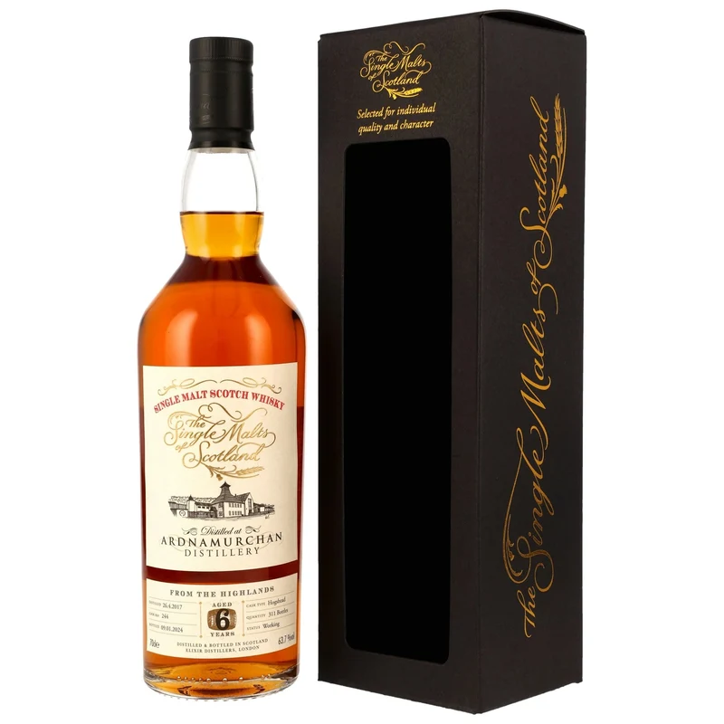 Ardnamurchan 2017/2024 - 6 y.o. - Hogshead #244 (SMoS) 63,7% vol. 700ml