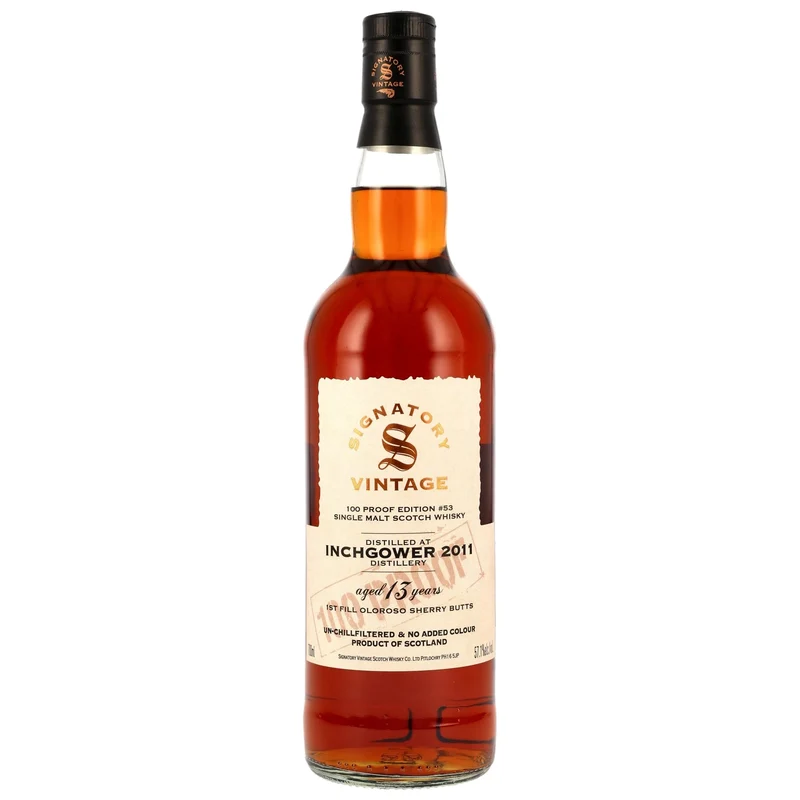 Inchgower 2011/2025 - 13 y.o. - Signatory 100 PROOF Edition #53 57,1% vol. 700ml