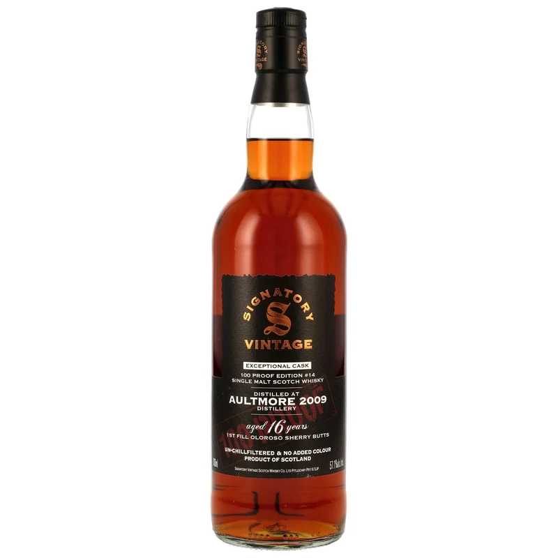 Aultmore 2009/2025 Signatory 100 PROOF Exceptional Cask Edition #14 57,1% vol. 700ml