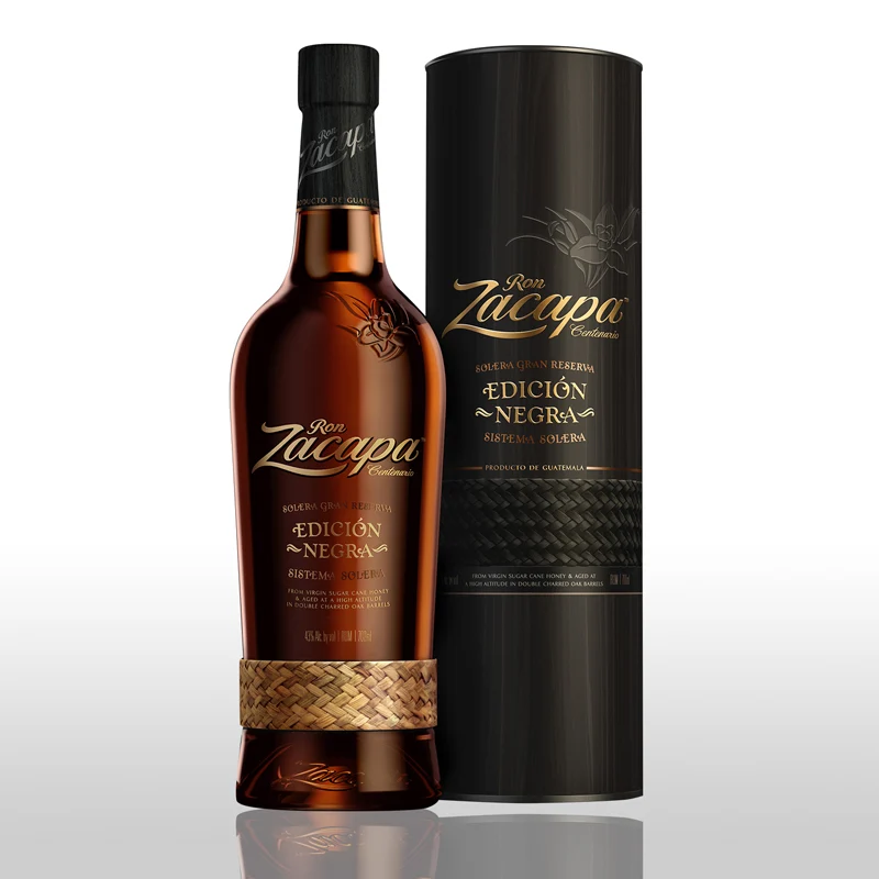 Zacapa Centenario Edición Negra - Solera Gran Reserva Rum 43% 0,7L