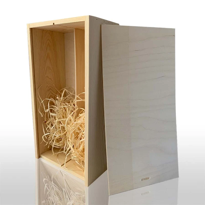 Holzbox - Geschenksverpackung 2 Flaschen