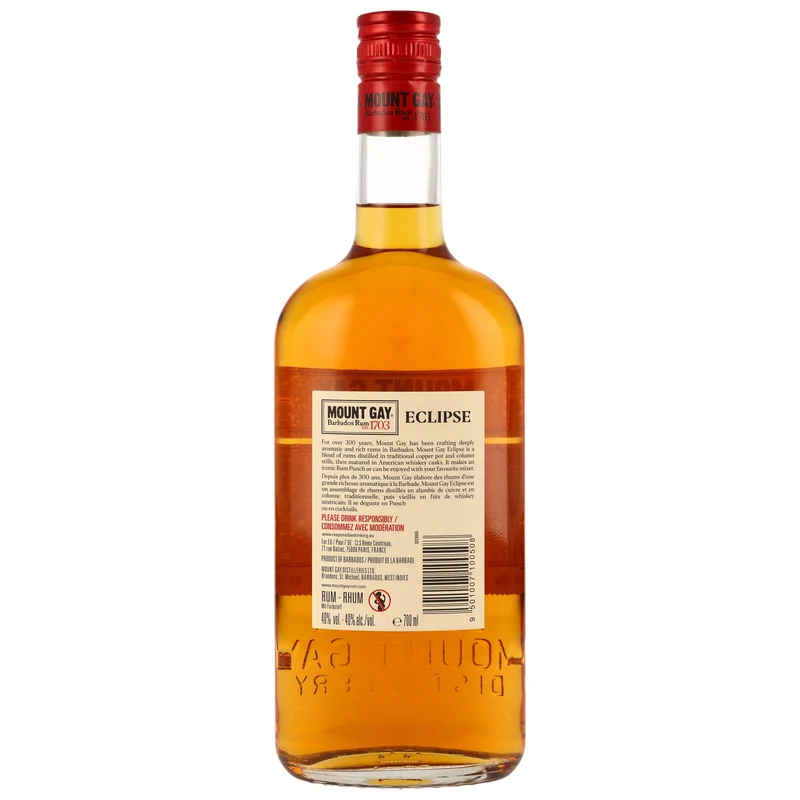 MOUNT GAY - 1703 Eclipse Rum - 40% Vol.