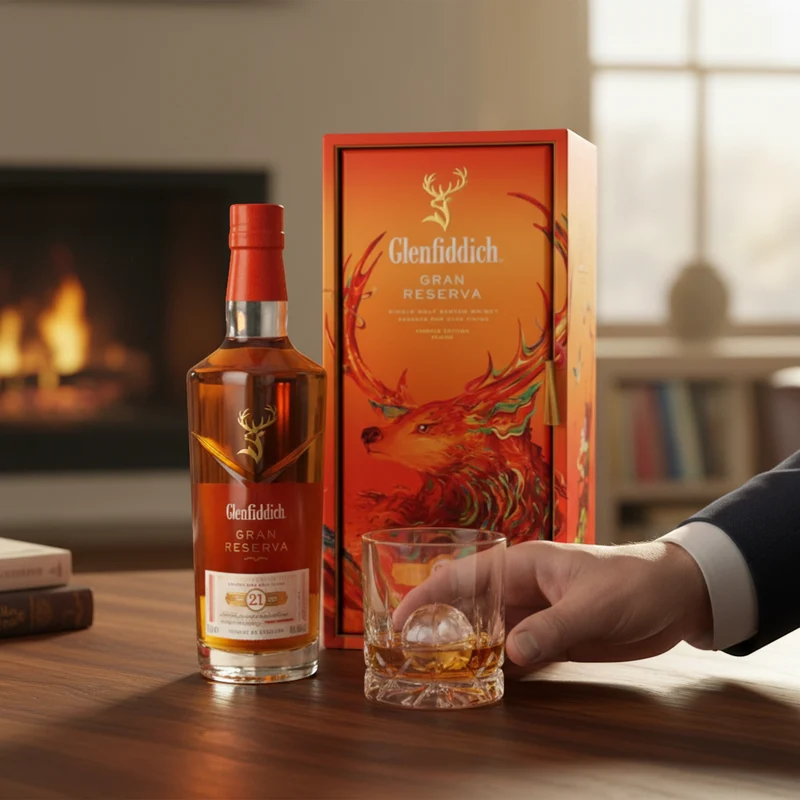 GLENFIDDICH - 21 Jahre Reserva Rum Cask Finish Chinese New Year 2025 - 40% Vol.