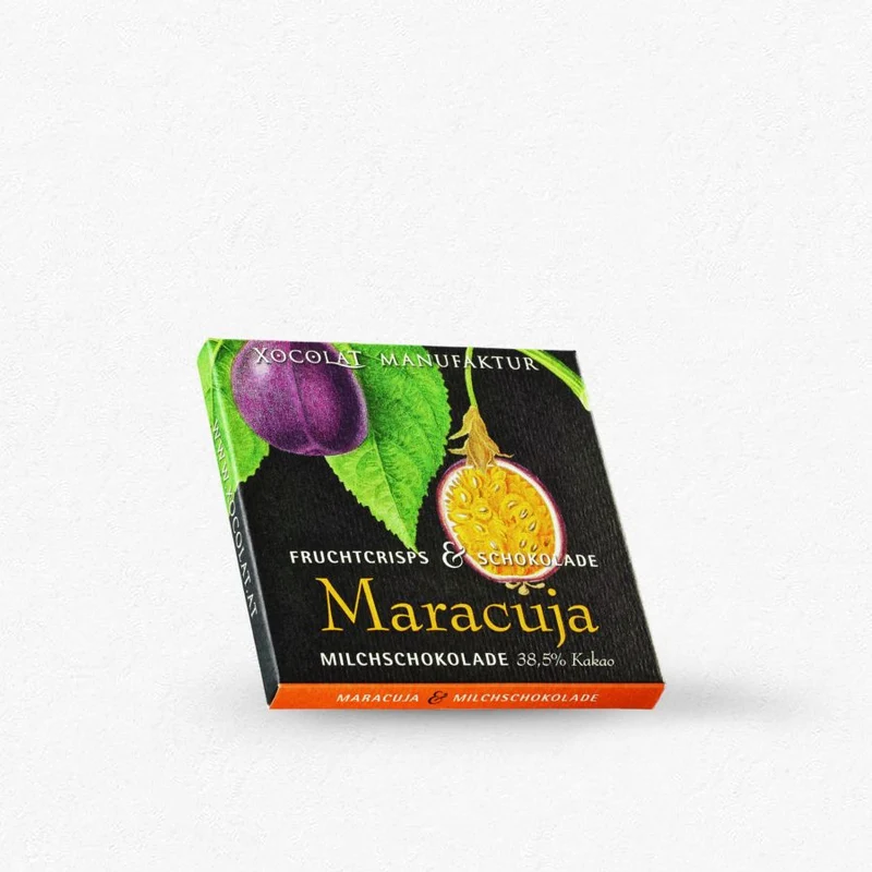 Schokolade - Xocolat Crispy Frucht Maracuja Milch 38,5% 70g
