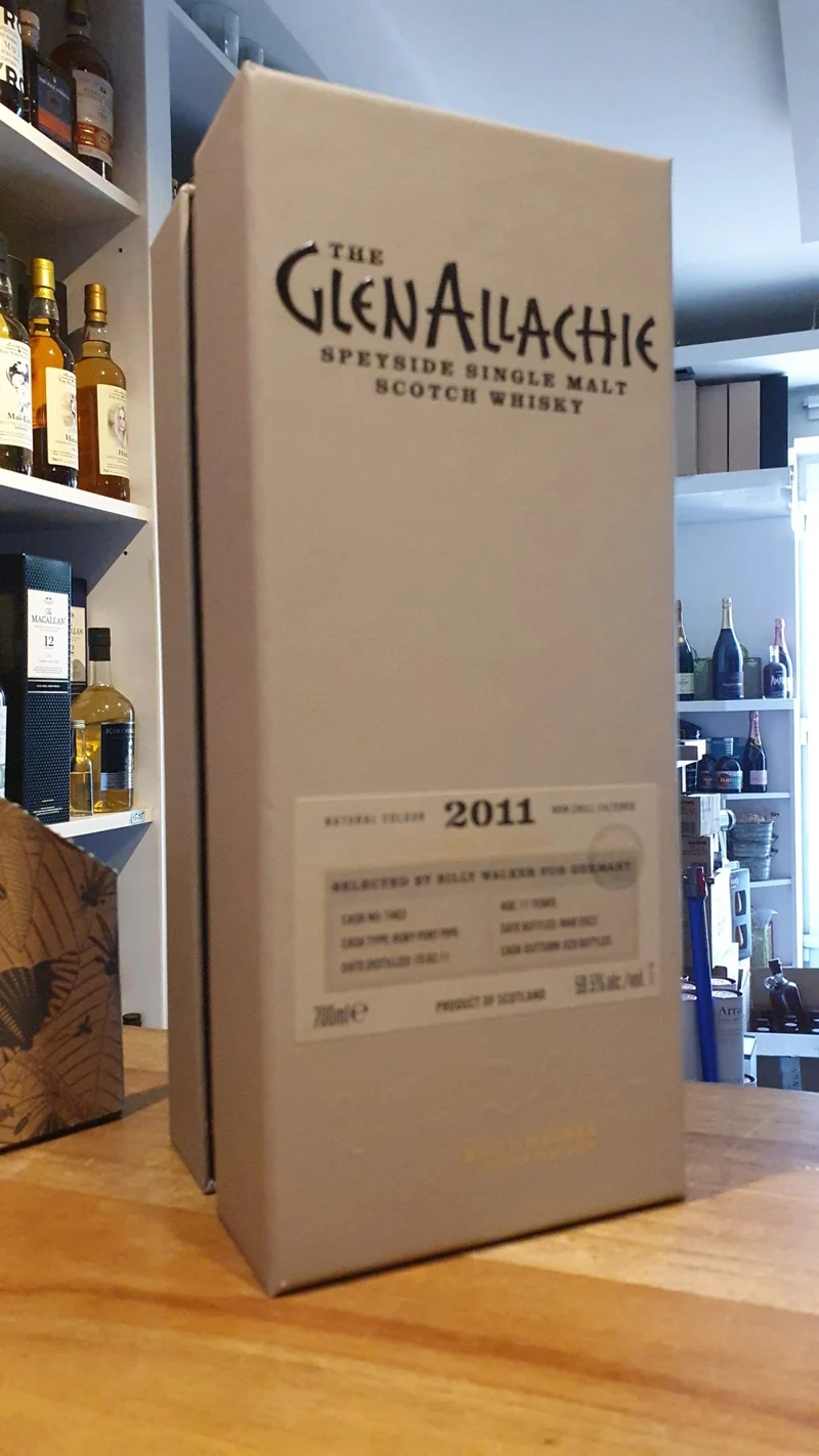 GlenAllachie 2011 2022 Ruby Port Pipe 59,5% vol. 0,7l #7463 ki Fassstärke Single Malt Scotch Whisky Exclusively Billy Walker