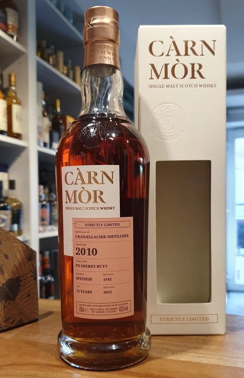 Craigellachie 2010 PX Sherry Butt Finish Carn Mor Speyside 47,5% vol. 0,7l 4 Fässer Speyside Strictly Limited Whisky