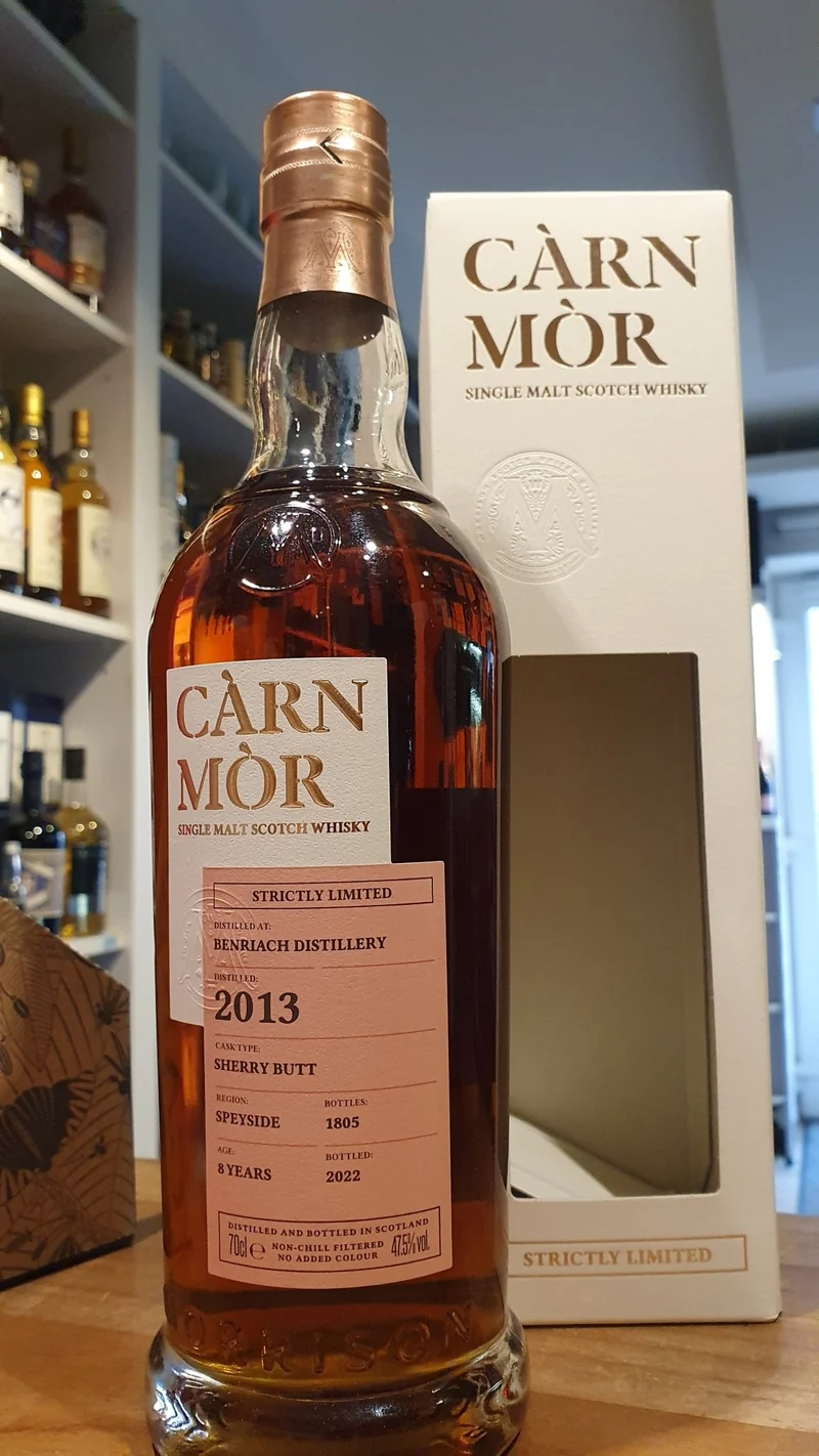 Benriach 2013 Sherry Butt Carn Mor 47,5% vol. 0,7l 2 Fässer Speyside Strictly Limited Highland Whisky