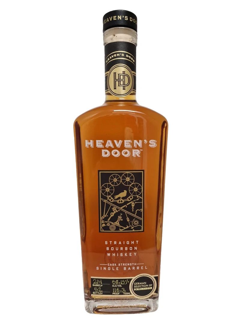 Heaven‘s Door Single barrel SKG 4 214 Bourbon Whiskey 0,7l 58,15 % vol. Bob Dylon Straight