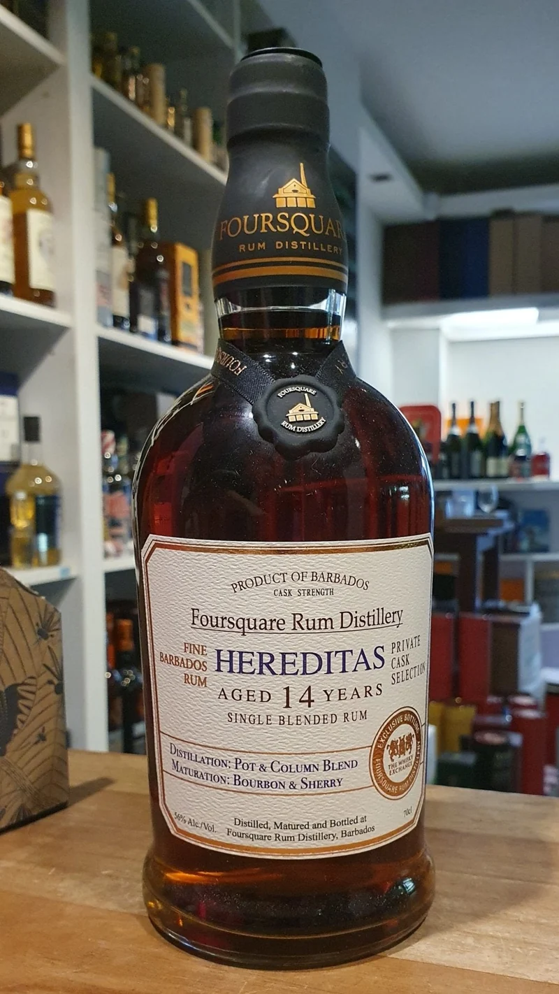 Foursquare Hereditas TWE exclusive 14y Barbados Rum 56% vol. 0,7l ecs