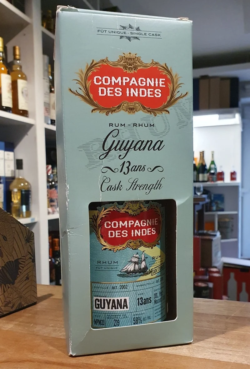 Compagnie de indes Guyana 2002 2015 DDL Port Mourant Cask Strength 0,7l 58% vol. Single Cask RUM CDI