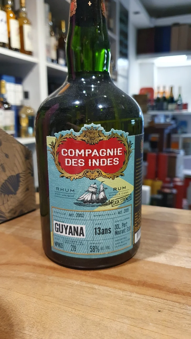 Compagnie de indes Guyana 2002 2015 DDL Port Mourant Cask Strength 0,7l 58% vol. Single Cask RUM CDI