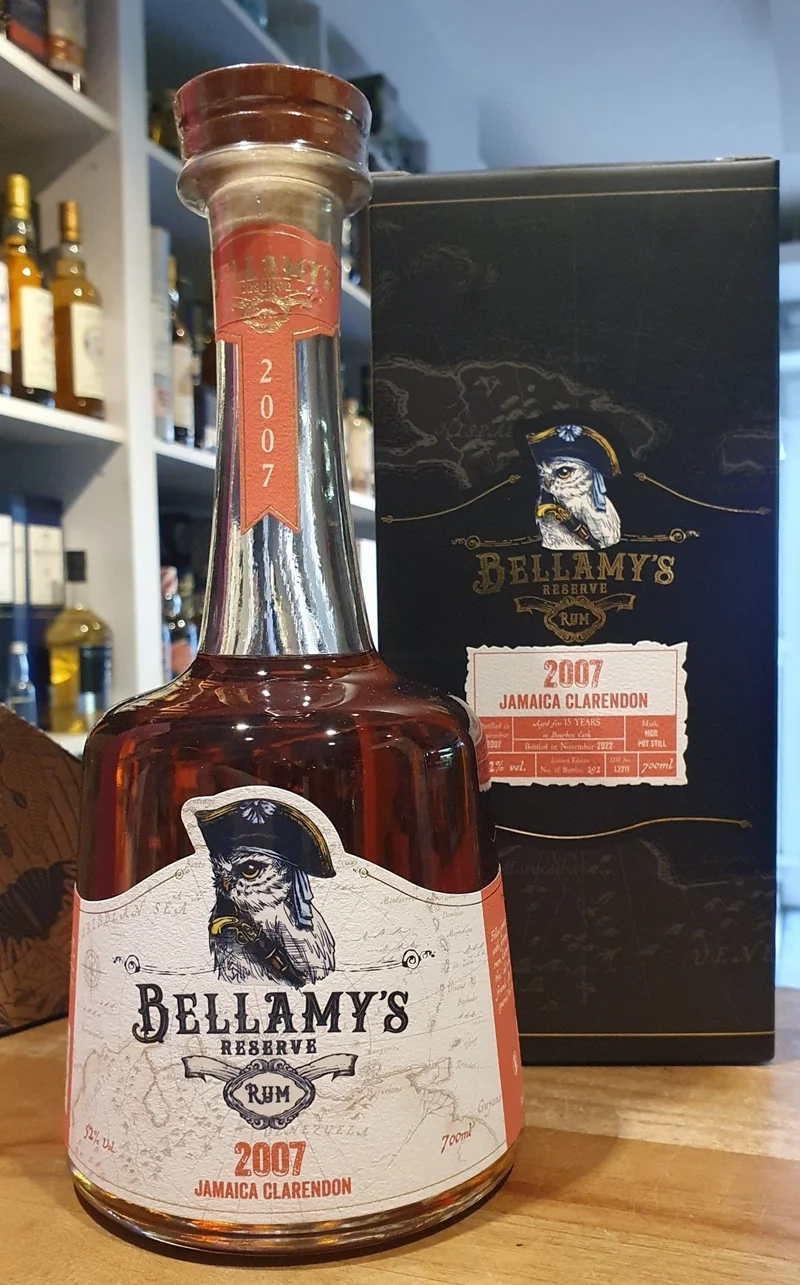 Bellamy's Reserve Jamaica 2007 2022 Clarendon Dist. 0,7l 52% vol. Belamys Rum limited Edition