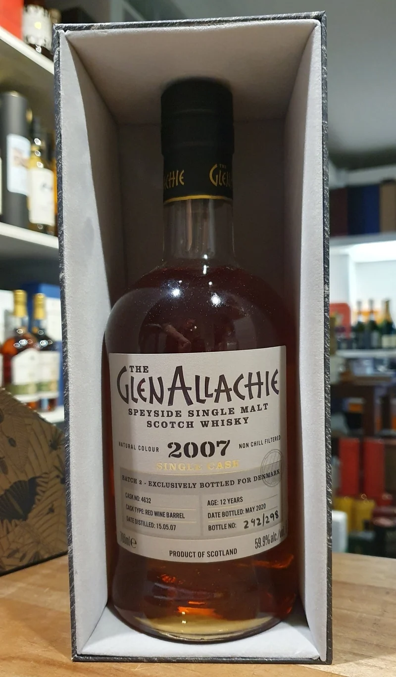 Glenallachie 2007 red wine single cask 12y 59,9 % vol. 0,7l Whisky 12y #4632