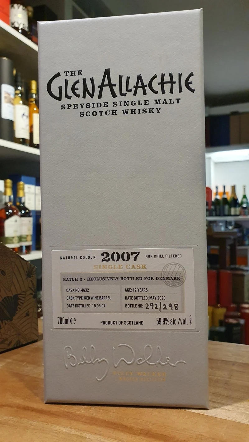 Glenallachie 2007 red wine single cask 12y 59,9 % vol. 0,7l Whisky 12y #4632