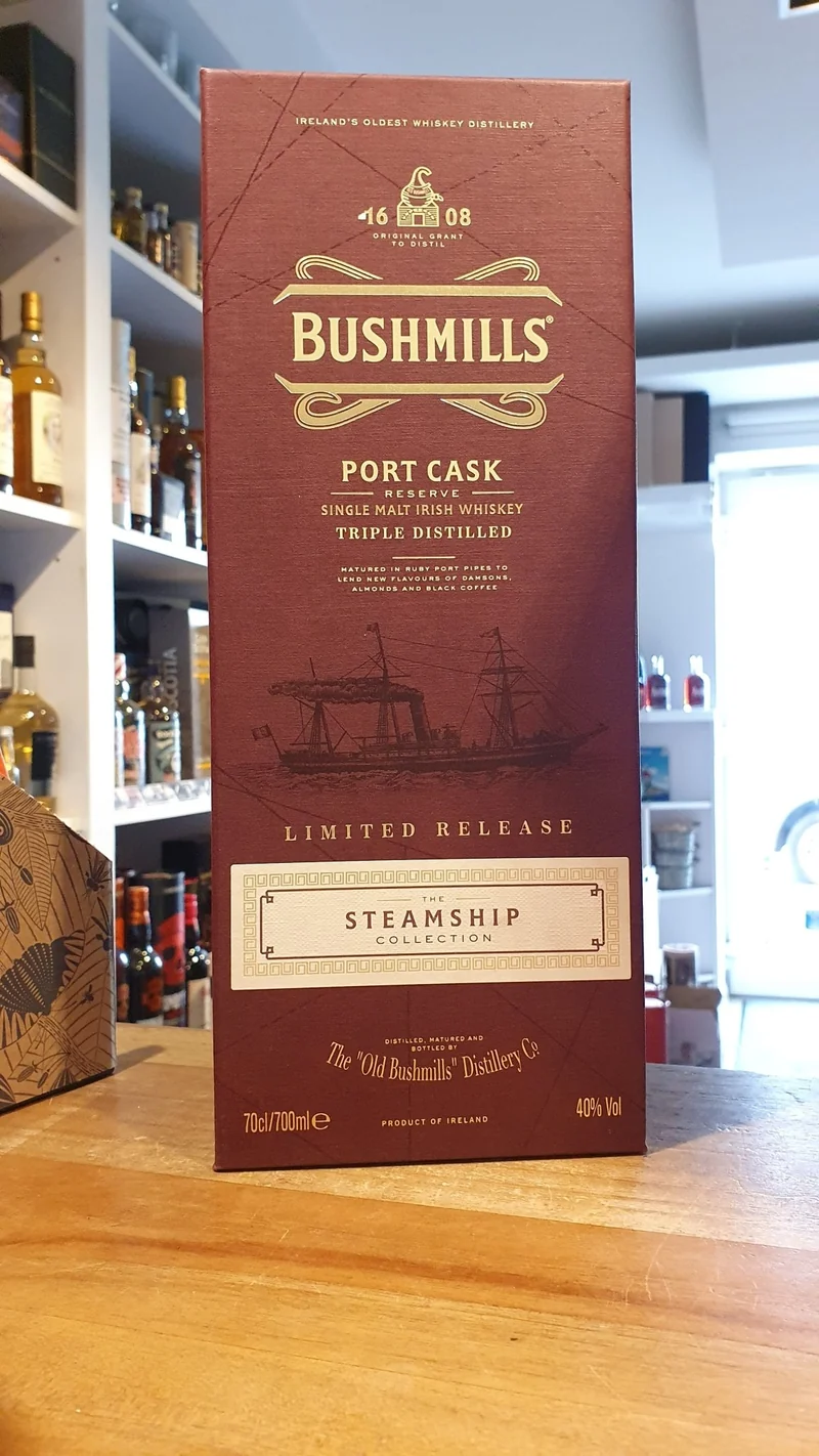 Bushmills Port cask Limited Release Steamship Collection 0,7l 40% vol. Irish Whiskey