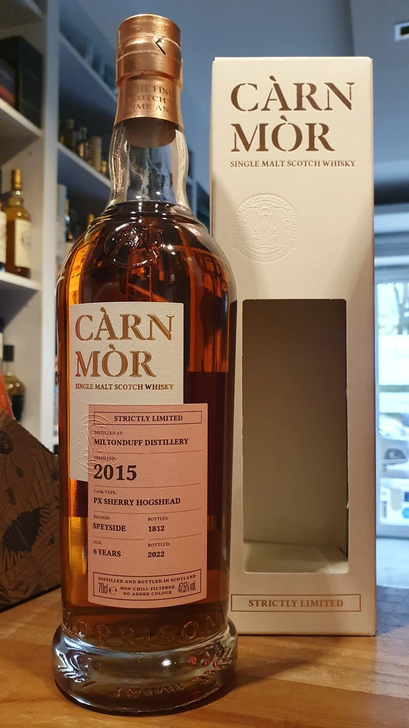 Miltonduff 2015 PX Sherry cask 6y 2022 Carn Mor Speyside 47,5% vol. 0,7l Strictly Limited Whisky