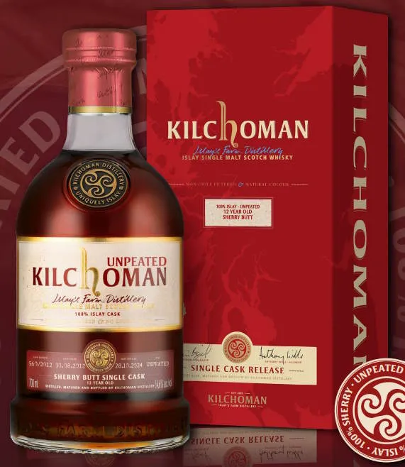 X Kilchoman UNPEATED 1 Single Cask 12y 100% Islay Sherry Butt 2024 0.7l 54,6 % scotch whisky limitiert