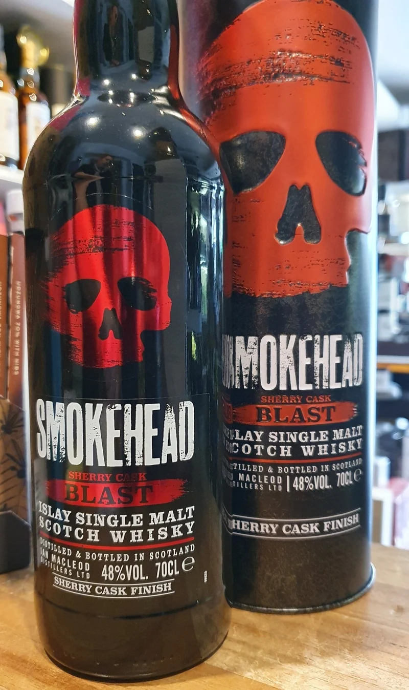 Smokehead sherry cask Blast Edition 0,7l 48% vol. Whisky Islay single malt Oloroso