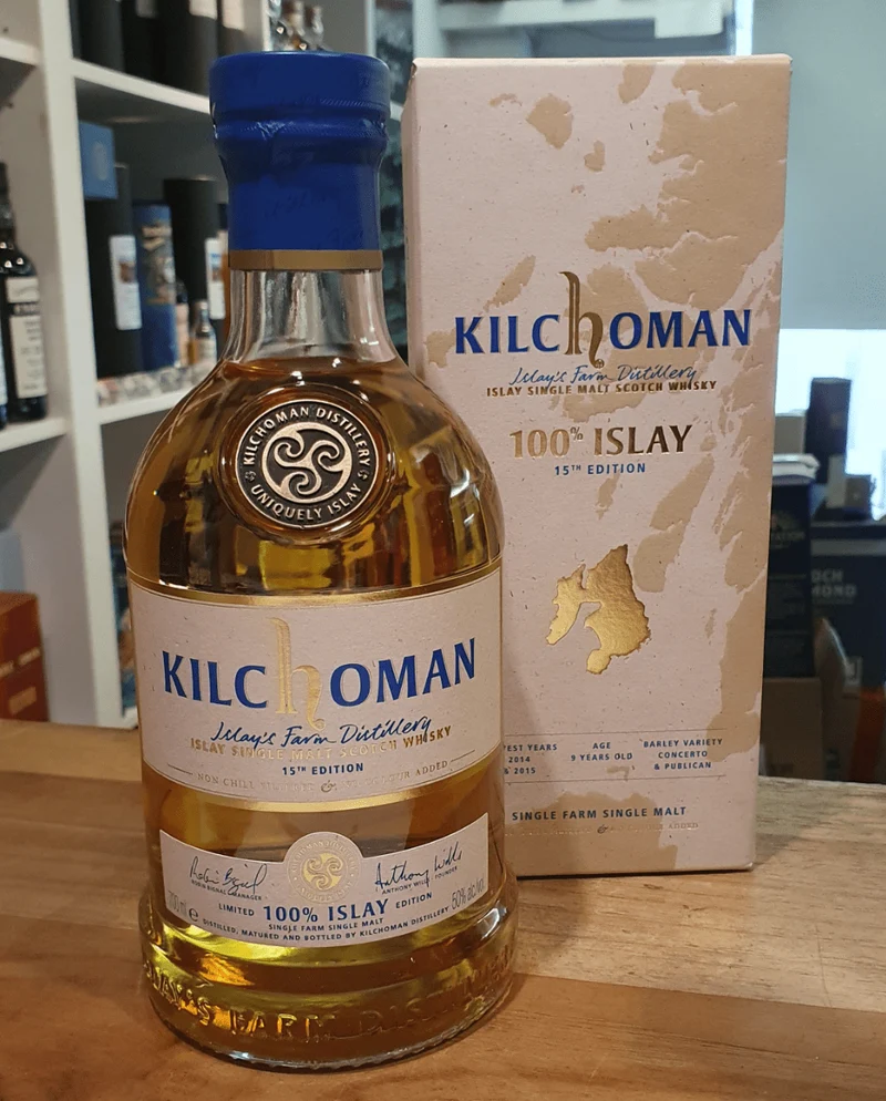 Kilchoman 100 % Islay 2025 15 th Ed.54 Bourbon Casks Edition 0.7l 50 % scotch whisky limitiert
