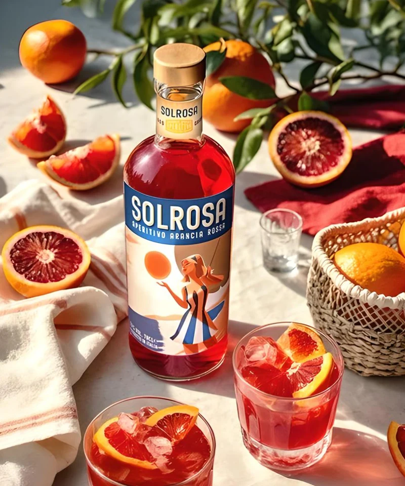 Solrosa Aperitivo Arancia Rossa inkl. Glas