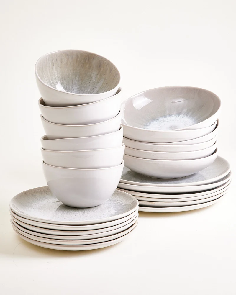 Areia Geschirr-Set classic grau 24-teilig