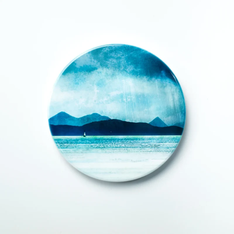 Cath Waters Keramik Untersetzer Inner Sound Skye and Scalpay