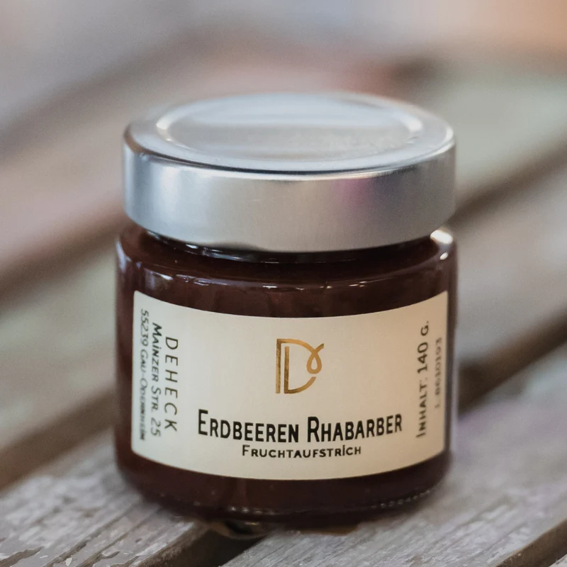 Erdbeeren Rhabarber Aufstrich