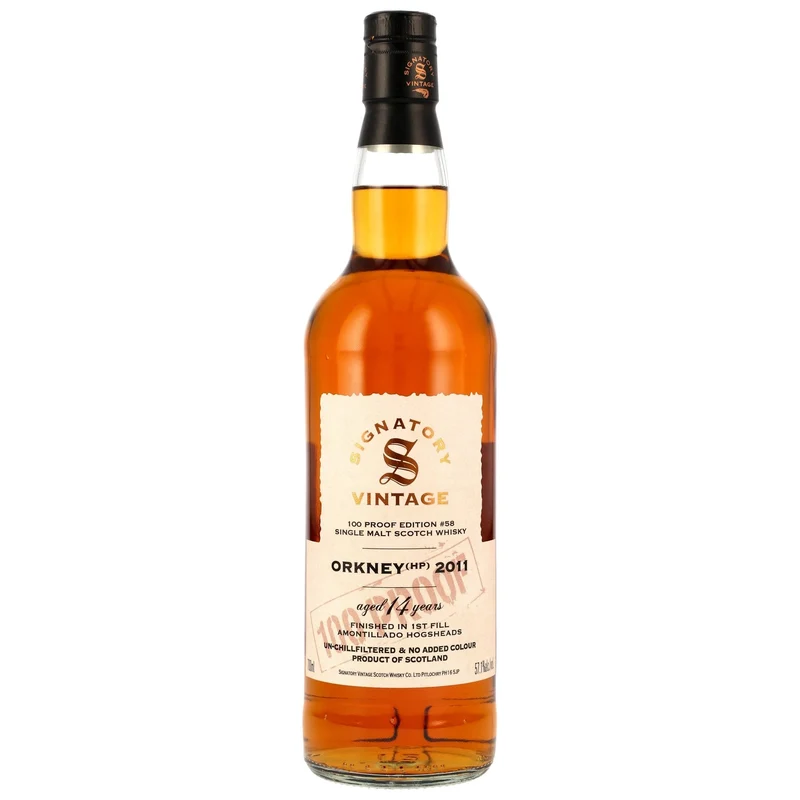 Orkney (HP) 2011/2025 Amontillado Finish Signatory 100 Proof Edition #58 57,1% vol. 700ml