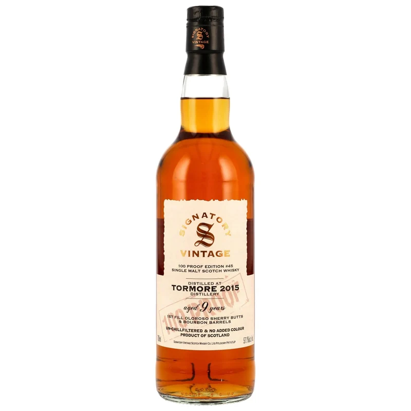 Tormore 2015/2025 – Signatory Vintage 100 Proof Edition #45 57,1% vol. 700ml
