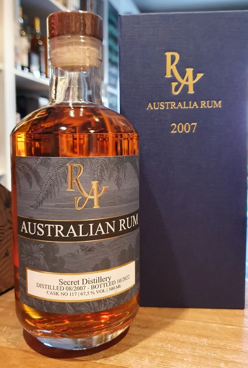 RA Rum "Australia 2007" #117 W 0,5l 67,5% vol. singl cask Rum Artesanal Australien