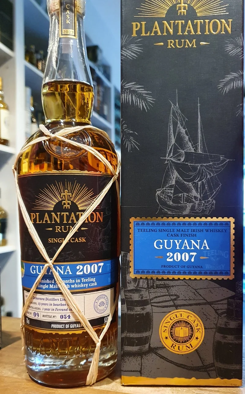 Plantation Guyana 2007 2022 Teeling cask XO 0,7l 53,7% vol. single cask Rum pe Planteray