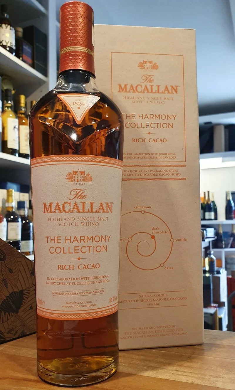 X Macallan Harmony Collection Rich Cacao Highland single malt scotch whisky 0,7l Fl 44%vol.