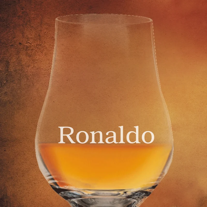 Whiskyglas / Nosinglas Glencairn mit deinem Namen graviert