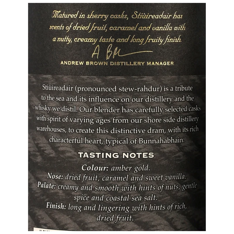 BUNNAHABHAIN - Stiuireadair 200ml - 46,3% vol.